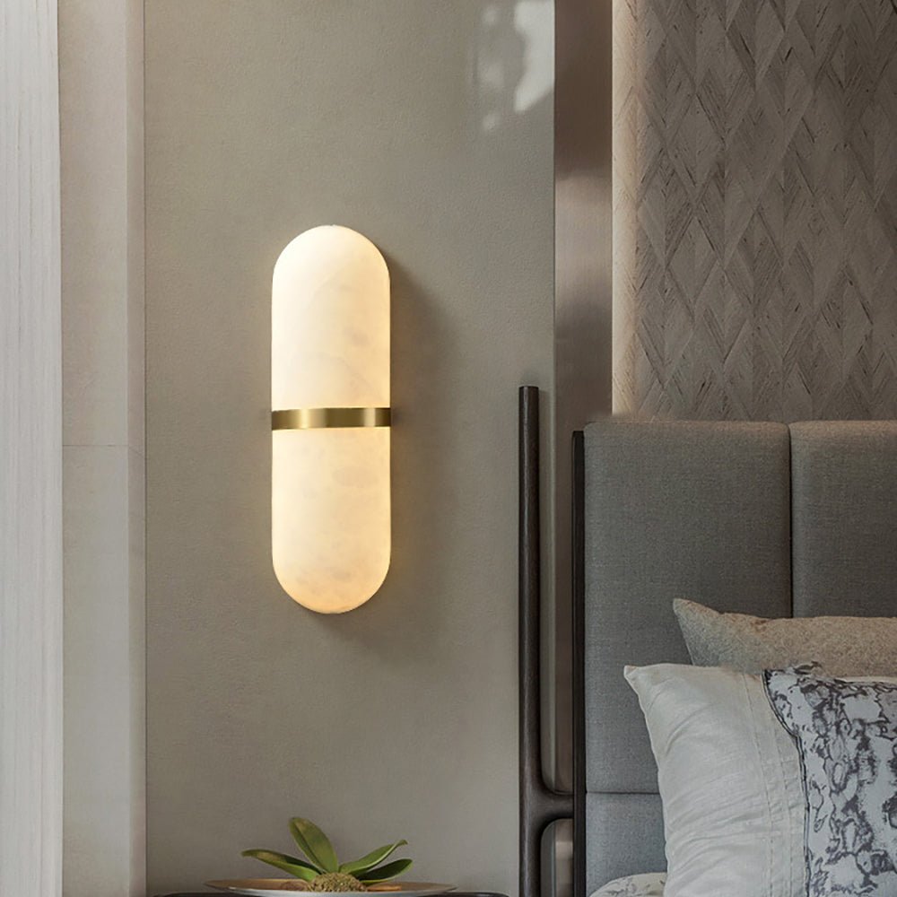 Ostruvyd Luxury Pill Alabaster Wall Lamp