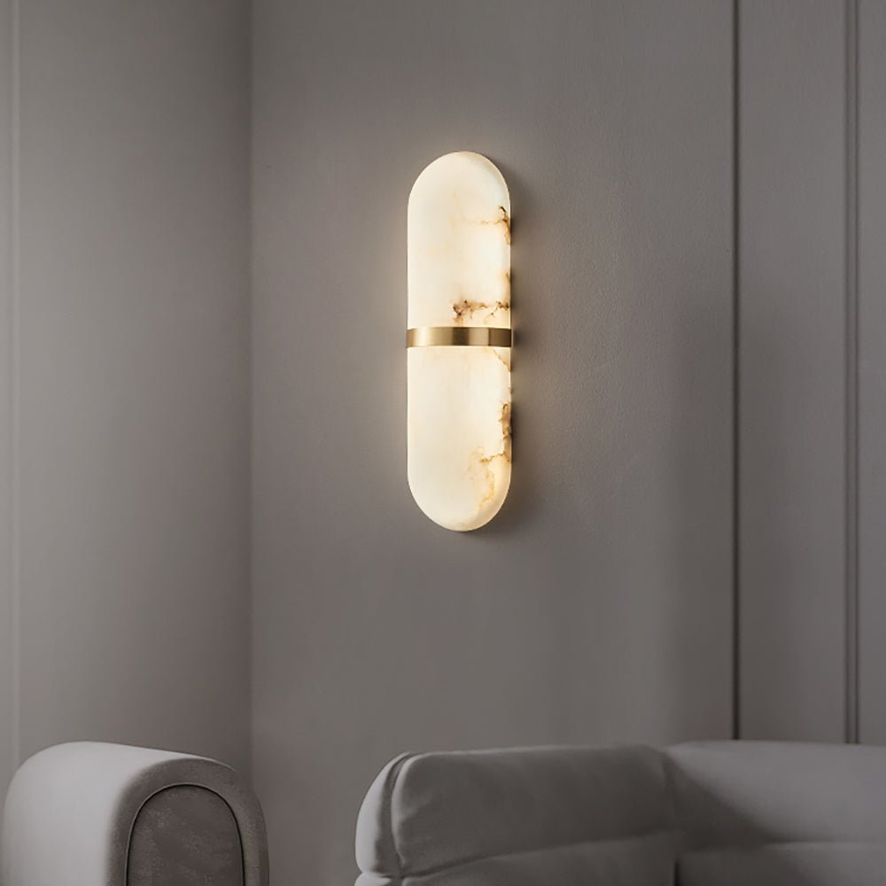 Ostruvyd Luxury Pill Alabaster Wall Lamp