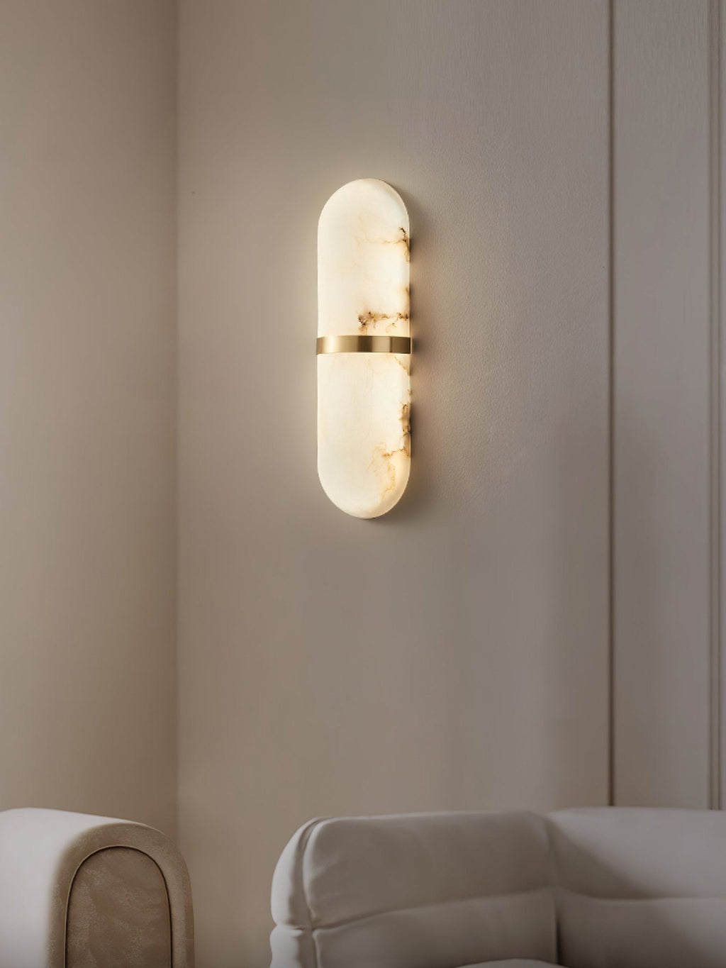 Ostruvyd Luxury Pill Alabaster Wall Lamp