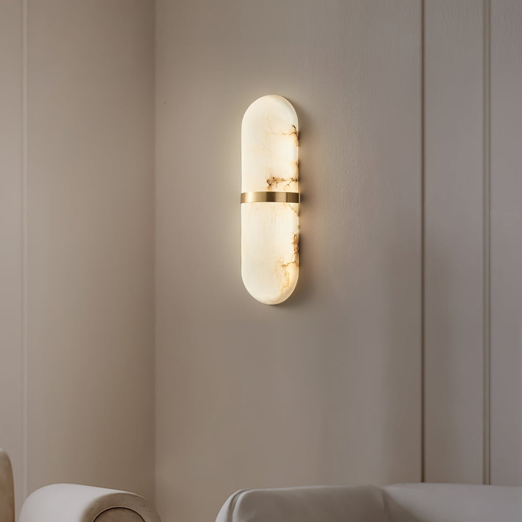 Vitheion Minimalist Alabaster Wall Light
