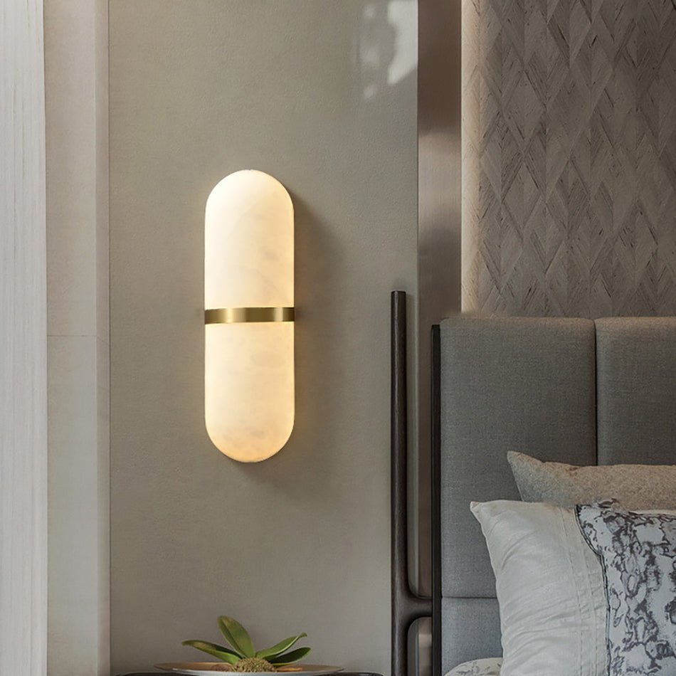 Vitheion Minimalist Alabaster Wall Light