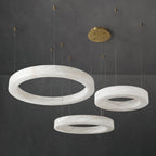 Plotuvyn Postmodern Luxury Ring Alabaster Chandelier
