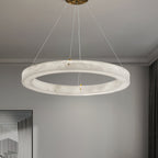 Plotuvyn Postmodern Luxury Ring Alabaster Chandelier