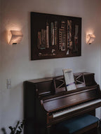 Alabaster Wall Lamp Sculptural Cubes