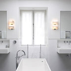 Alabaster Wall Lamp Sculptural Cubes