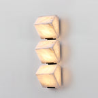 Alabaster Wall Lamp Sculptural Cubes