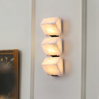 Alabaster Wall Lamp Sculptural Cubes