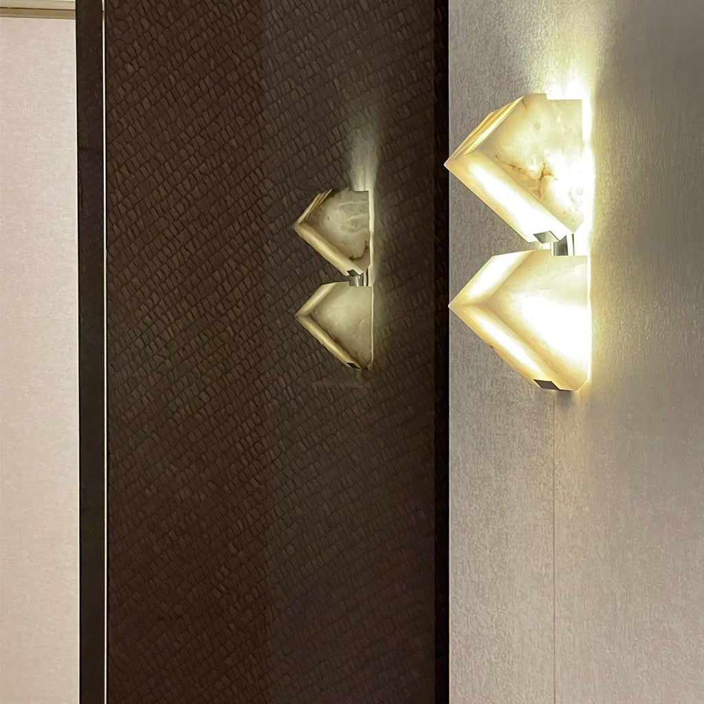 Qvistuvyn  Metal Alabaster Wall Lamp