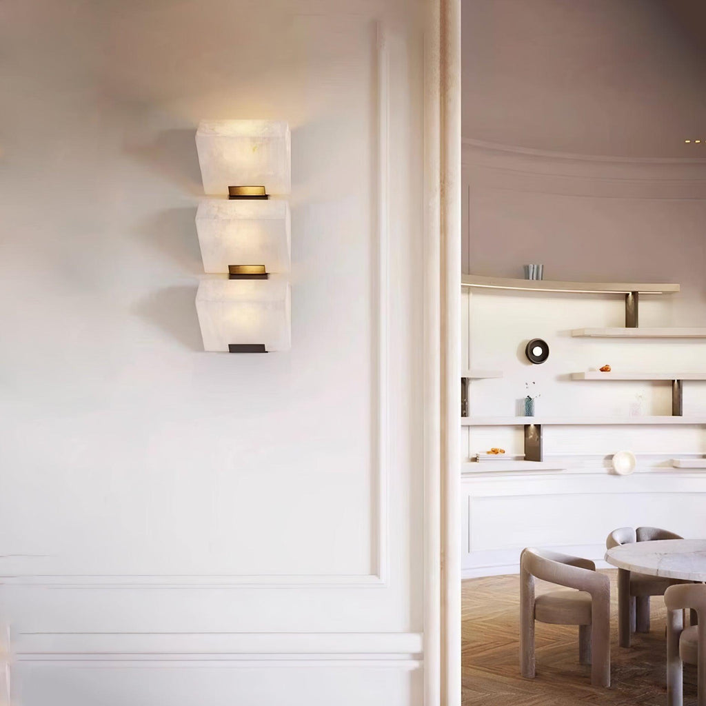 Qvistuvyn  Metal Alabaster Wall Lamp