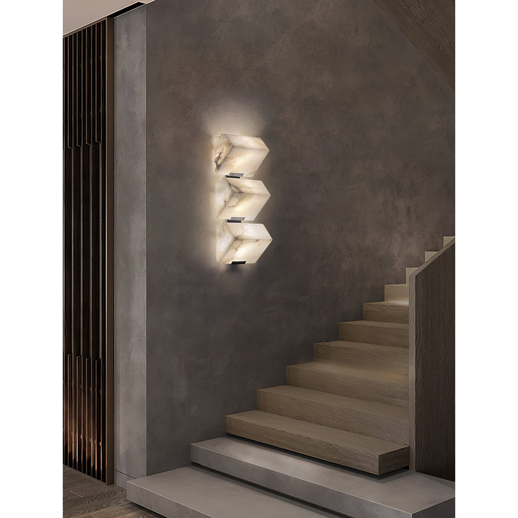 Qvistuvyn  Metal Alabaster Wall Lamp