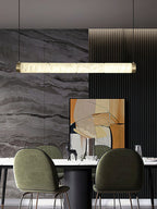 Plotuvyi Modern Strip Alabaster Pendant Light