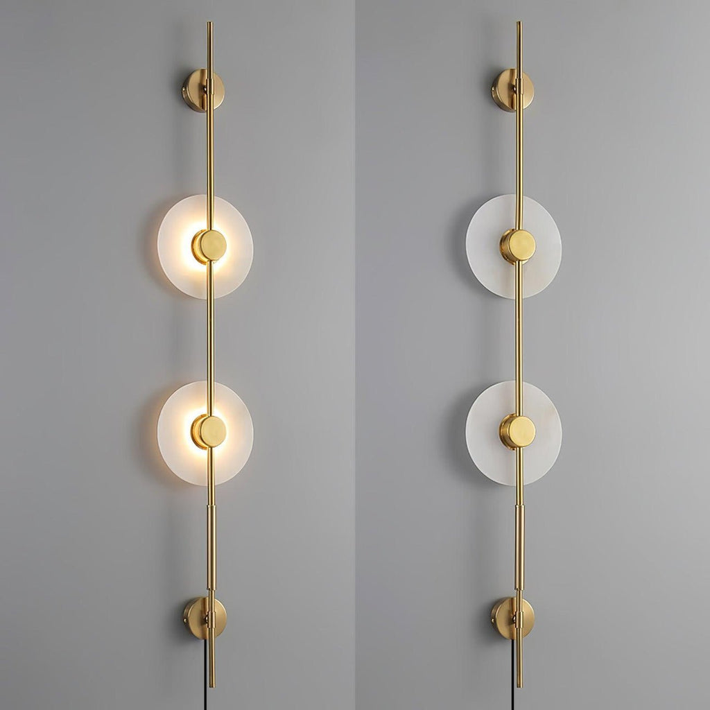 Edria Minimalist Alabaster Wall Light - Kingsley Beaumont
