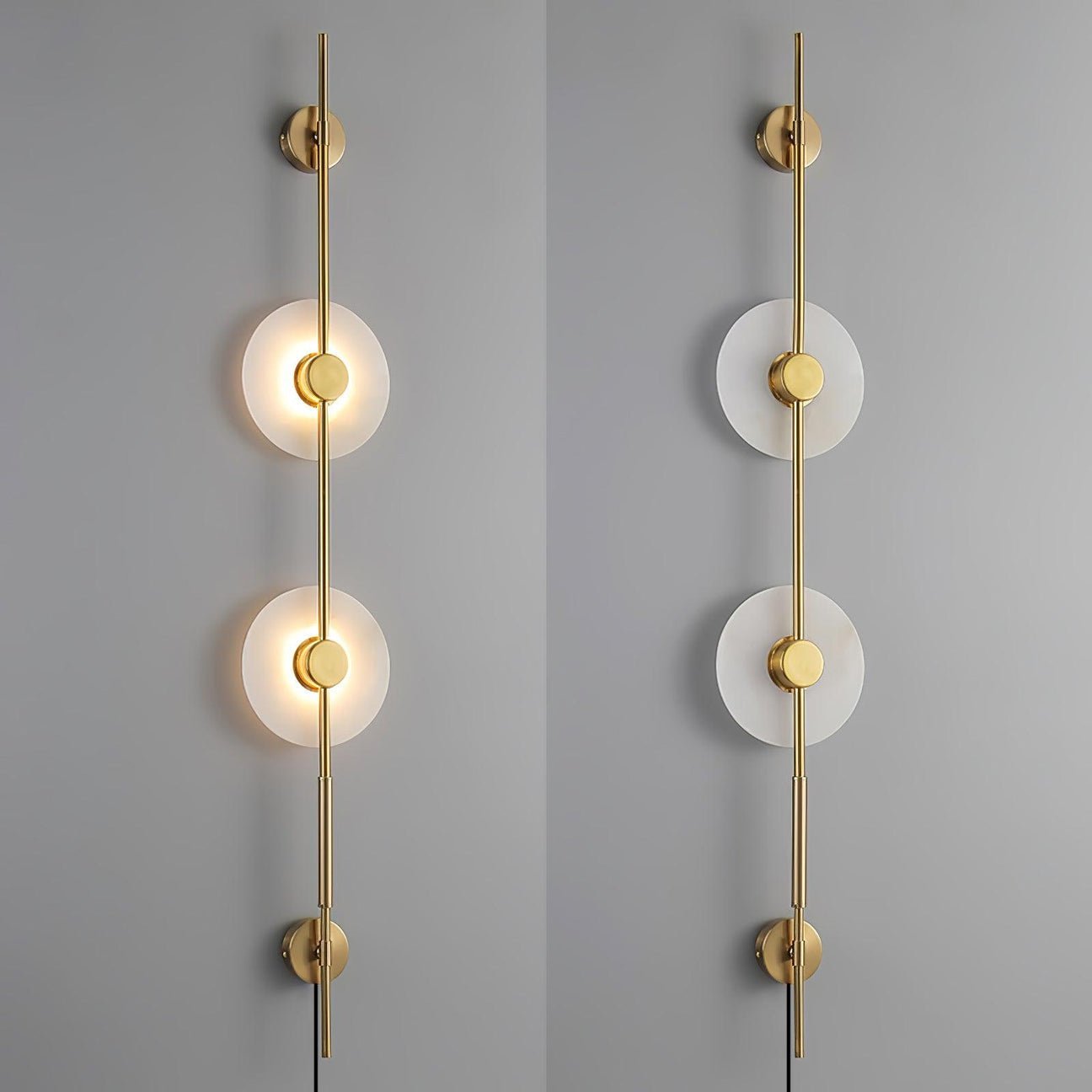 Edria Minimalist Alabaster Wall Light - Kingsley Beaumont