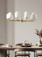 Sifuvyn Modern Geometric Glass Chandelier