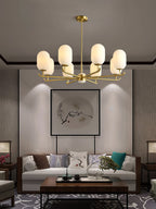 Sifuvyn Modern Geometric Glass Chandelier