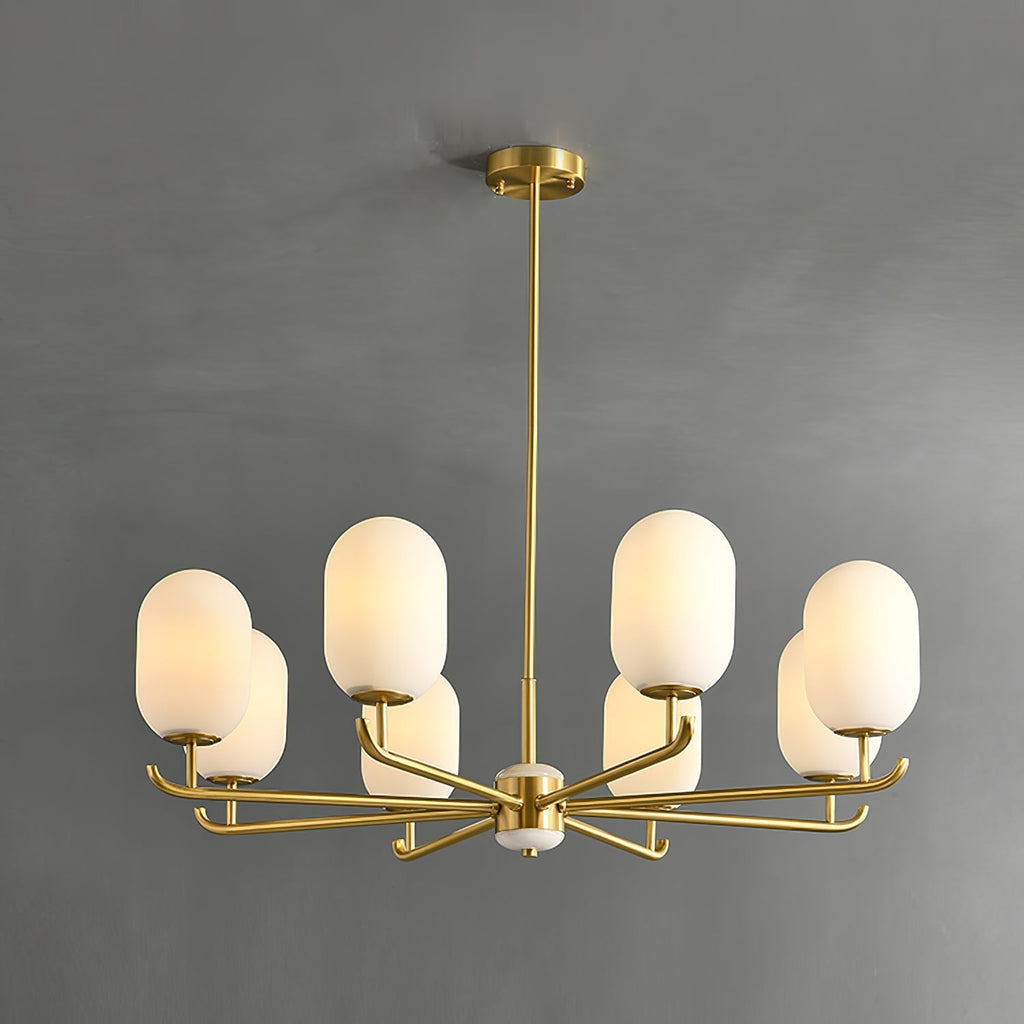 Sifuvyn Modern Geometric Glass Chandelier