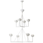 Alberto Modern Minimalist Floral Brass Chandelier