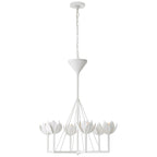 Alberto Modern Minimalist Floral Brass Chandelier