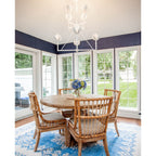 Alberto Modern Minimalist Floral Brass Chandelier