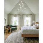 Alberto Modern Minimalist Floral Brass Chandelier