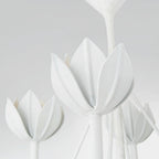 Alberto Modern Minimalist Floral Brass Chandelier