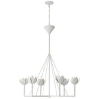 Alberto Modern Minimalist Floral Brass Chandelier