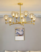 Solara Elegant Glass Chandelier - Kingsley Beaumont