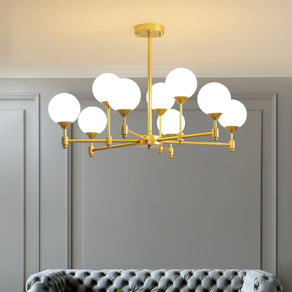 Solara Elegant Glass Chandelier - Kingsley Beaumont