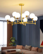 Solara Elegant Glass Chandelier - Kingsley Beaumont