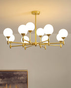 Solara Elegant Glass Chandelier - Kingsley Beaumont