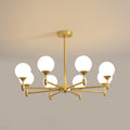 Vatnuvyi Minimalist Globe Glass Chandelier