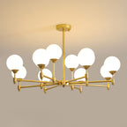Vatnuvyi Minimalist Globe Glass Chandelier