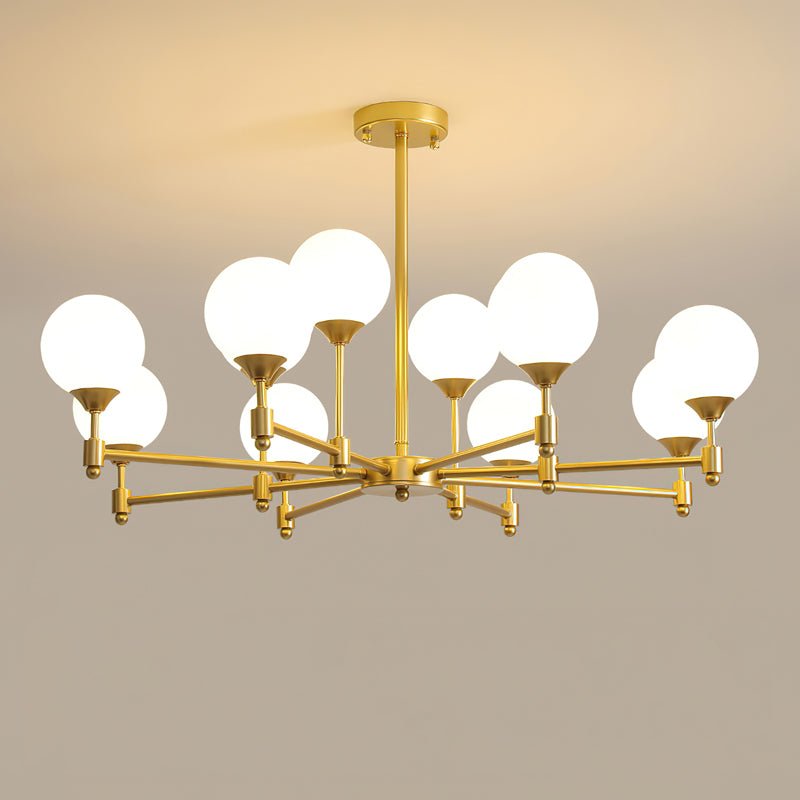Solara Elegant Glass Chandelier - Kingsley Beaumont