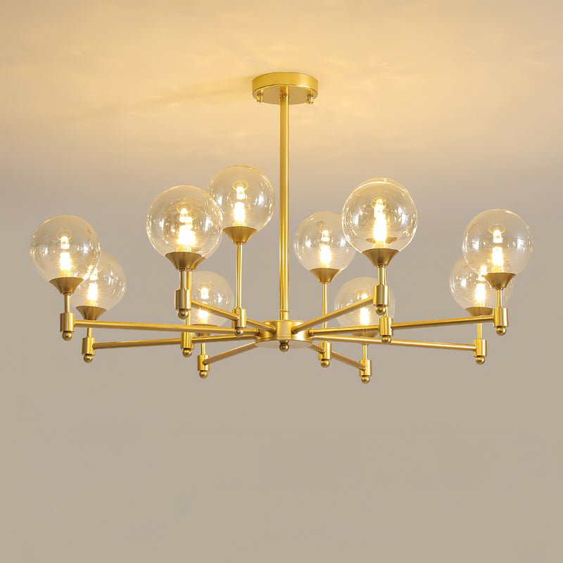 Solara Elegant Glass Chandelier - Kingsley Beaumont