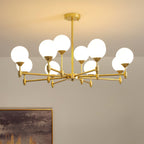 Vatnuvyi Minimalist Globe Glass Chandelier