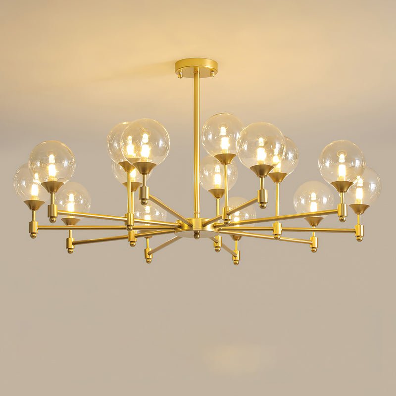 Solara Elegant Glass Chandelier - Kingsley Beaumont