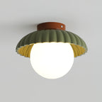 Scallop Glow Flush Mount Ceiling Light