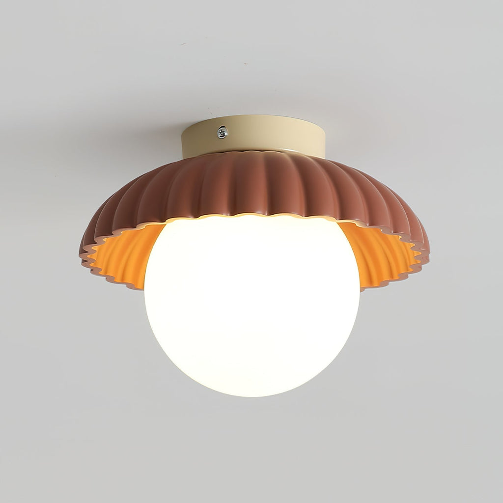 Scallop Glow Flush Mount Ceiling Light