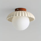 Scallop Glow Flush Mount Ceiling Light