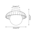 Scallop Glow Flush Mount Ceiling Light