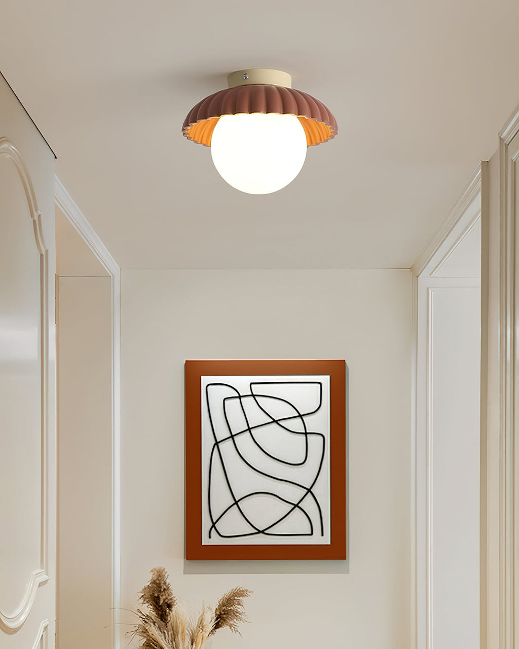 Scallop Glow Flush Mount Ceiling Light