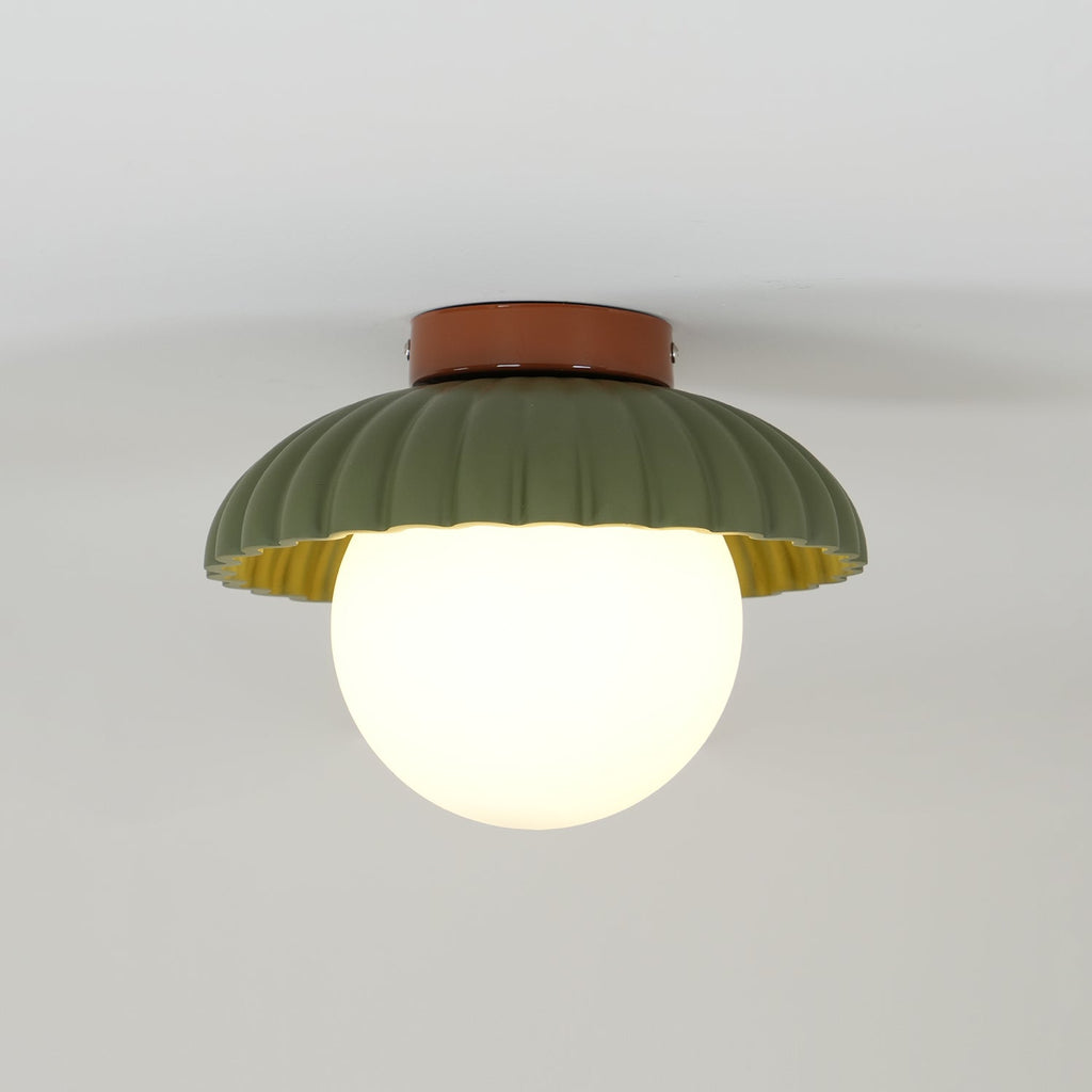 Scallop Glow Flush Mount Ceiling Light