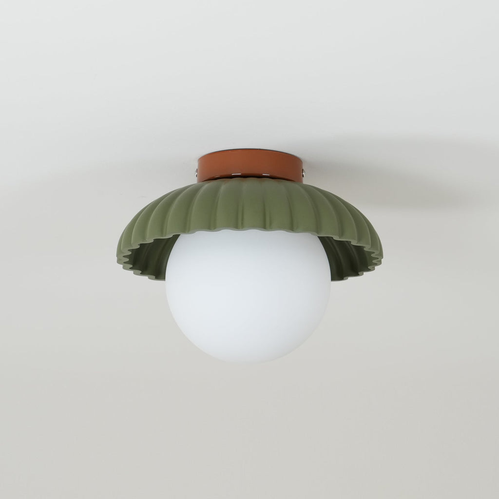 Scallop Glow Flush Mount Ceiling Light