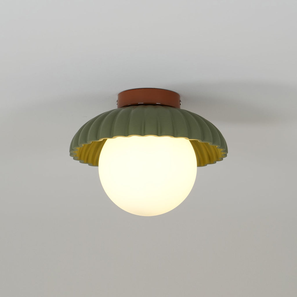 Scallop Glow Flush Mount Ceiling Light