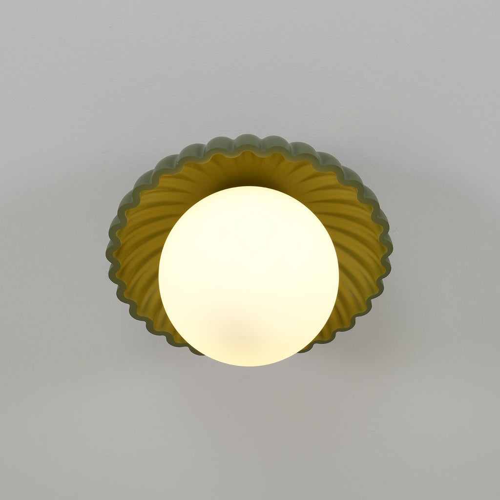 Scallop Glow Flush Mount Ceiling Light