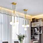 Zoruvyi Modern Minimalist Ball Drop Glass Chandelier
