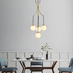Zoruvyi Modern Minimalist Ball Drop Glass Chandelier