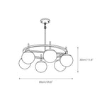 Ornuvyn Modern Minimalist Glass Chandelier