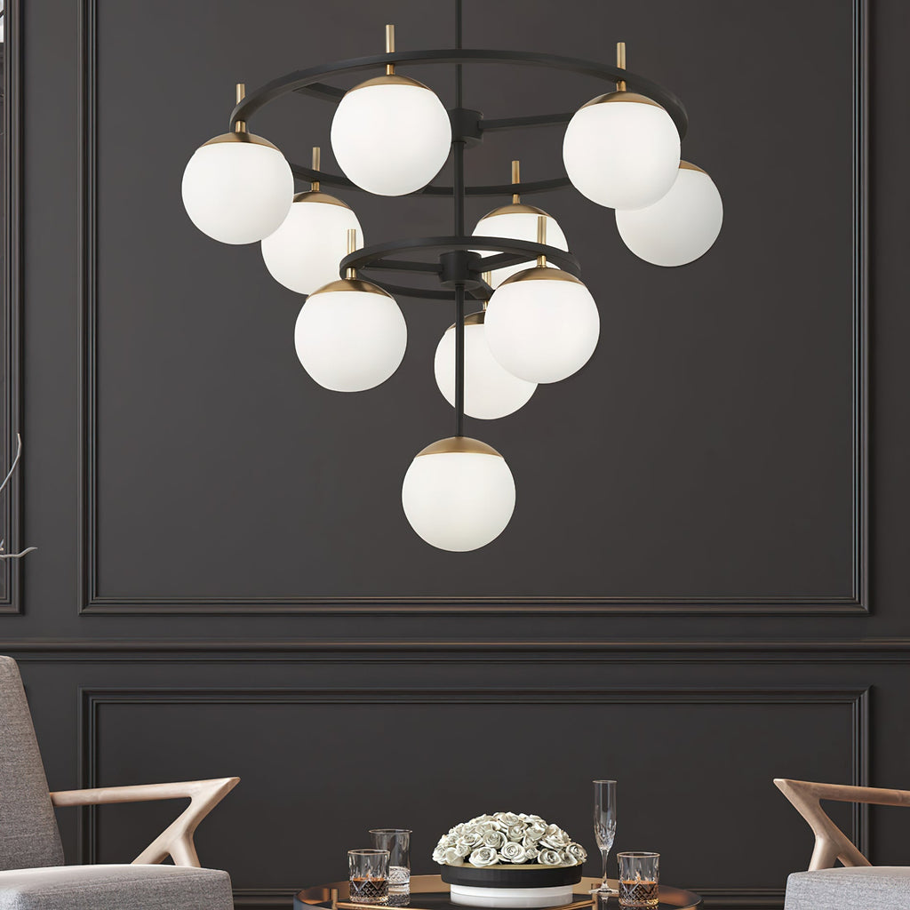 Ornuvyn Modern Minimalist Glass Chandelier