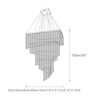 Caeluvyn Postmodern Chain Tassel Metal Chandelier